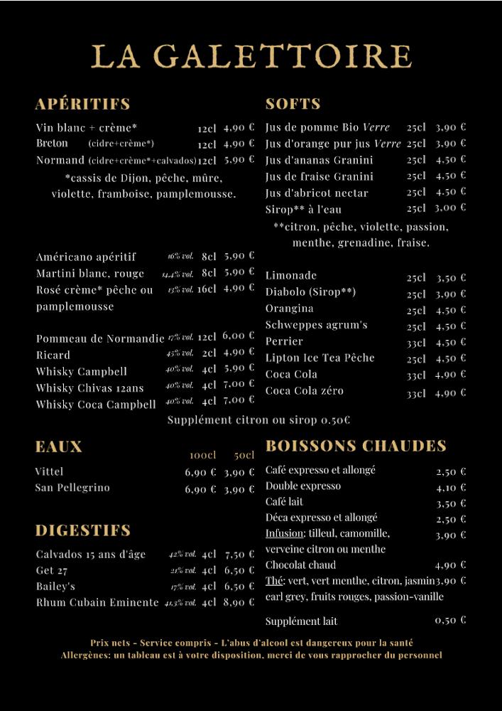 La Galettoire - Menu Image 3